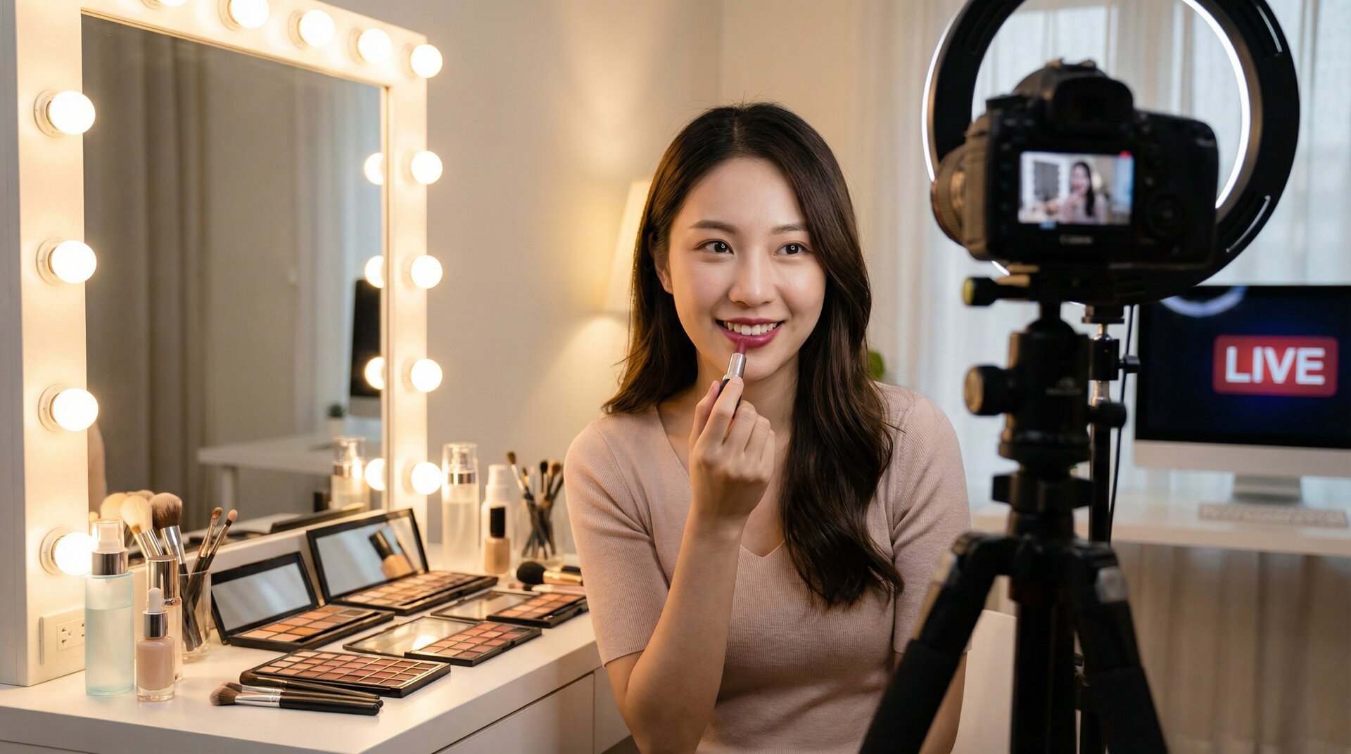 绿帽社-美妆视频演示